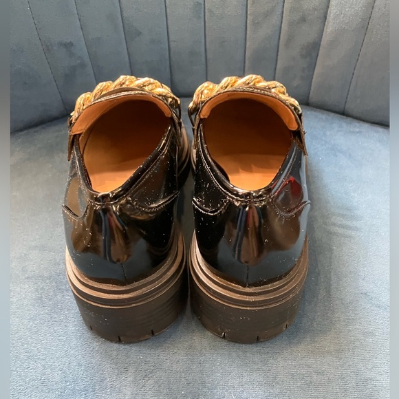 INC Brea Black Loafers with Gold Chain - Picture 6 of 6